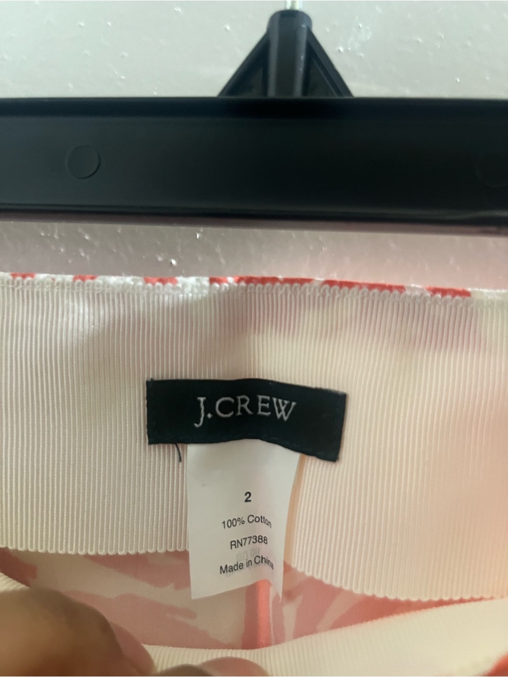 J.Crew Floral Tie-Waist Circle Skirt in Orange and Cream - Picture 5 of 7